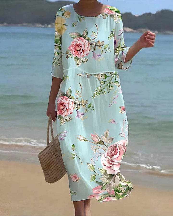 Jasmine | Elegant Belly Dress Floral Dress