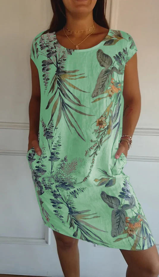 Julien | Elegant Tropical Dress