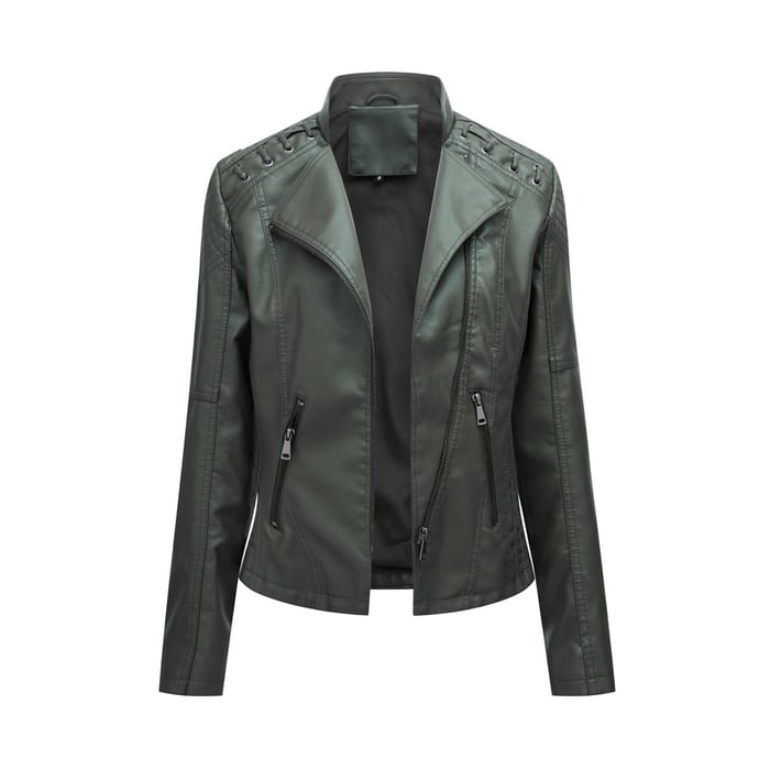 Cindy - Washed Lambskin Leather Jacket