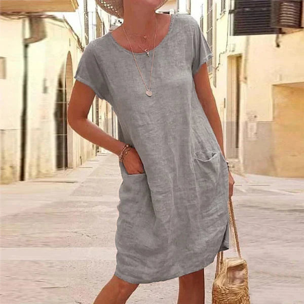 Mona | Casual Linen and Cotton Dress