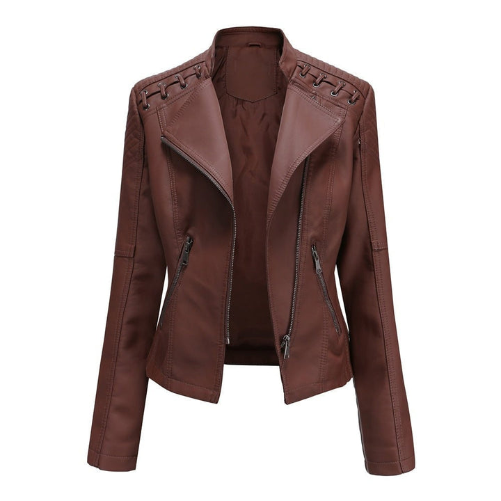 Cindy - Washed Lambskin Leather Jacket