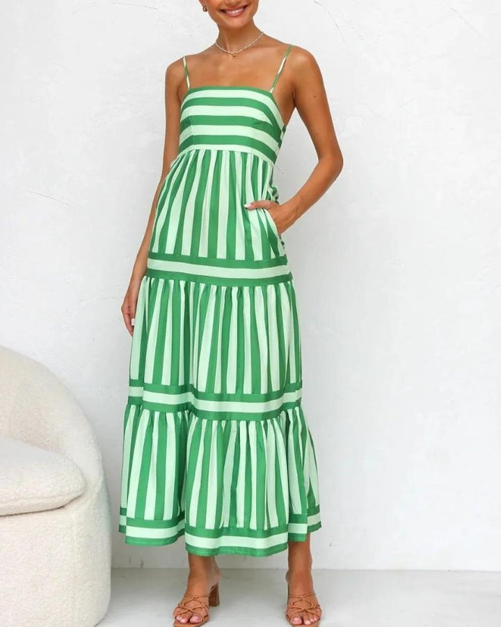 Luna - Candy Stripe Maxi Dress