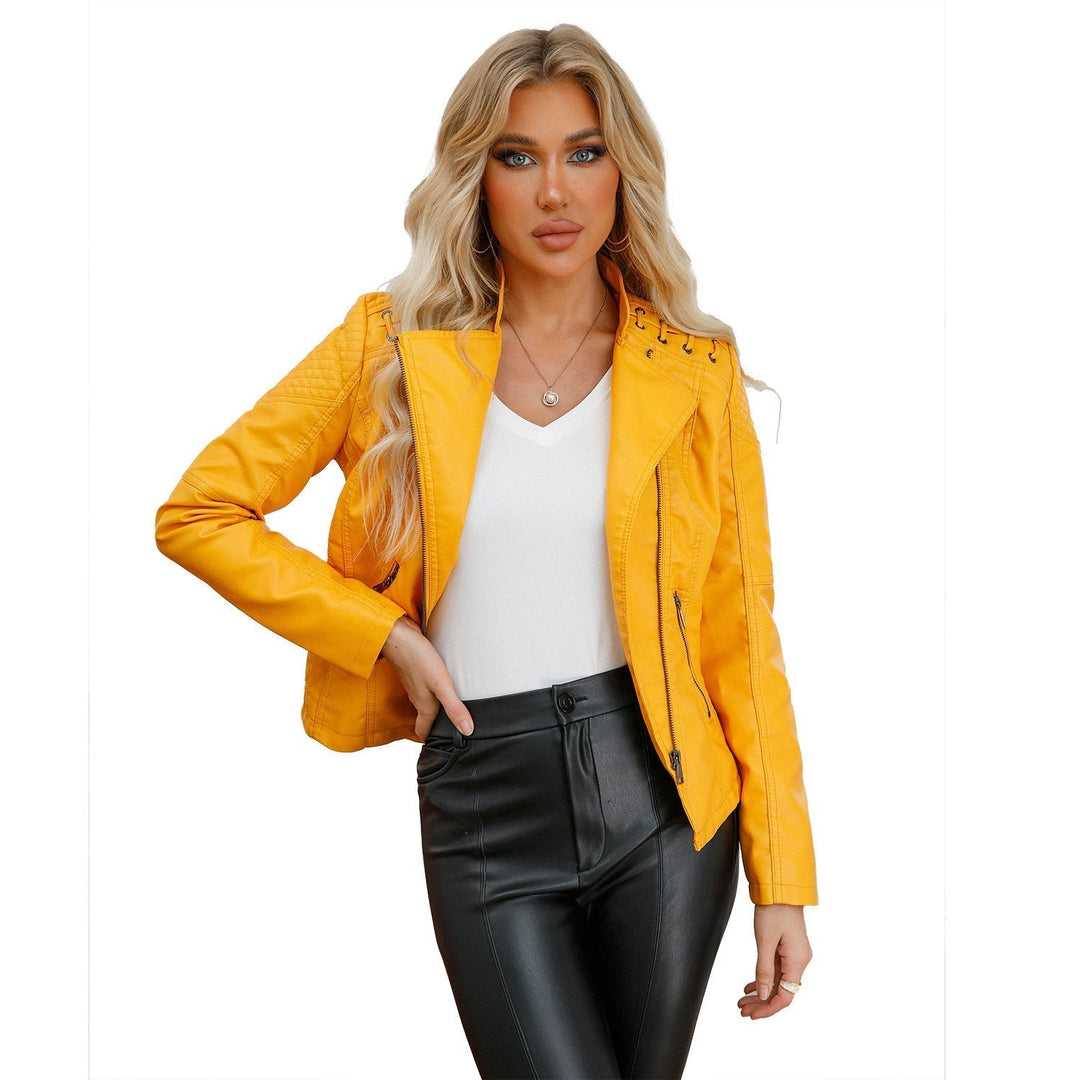 Cindy - Washed Lambskin Leather Jacket