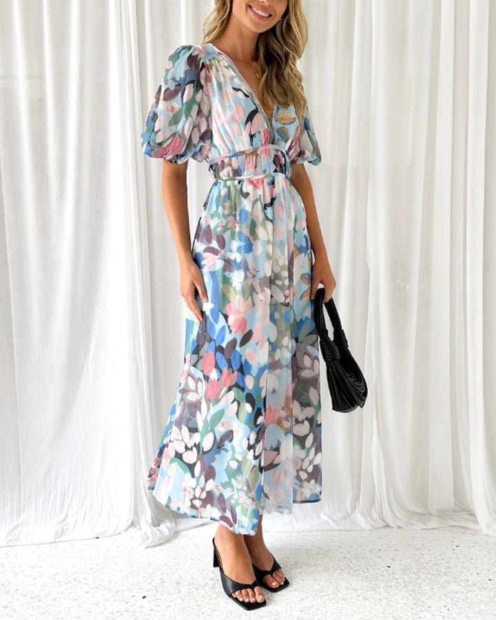 Anne - Elegant Floral Dress