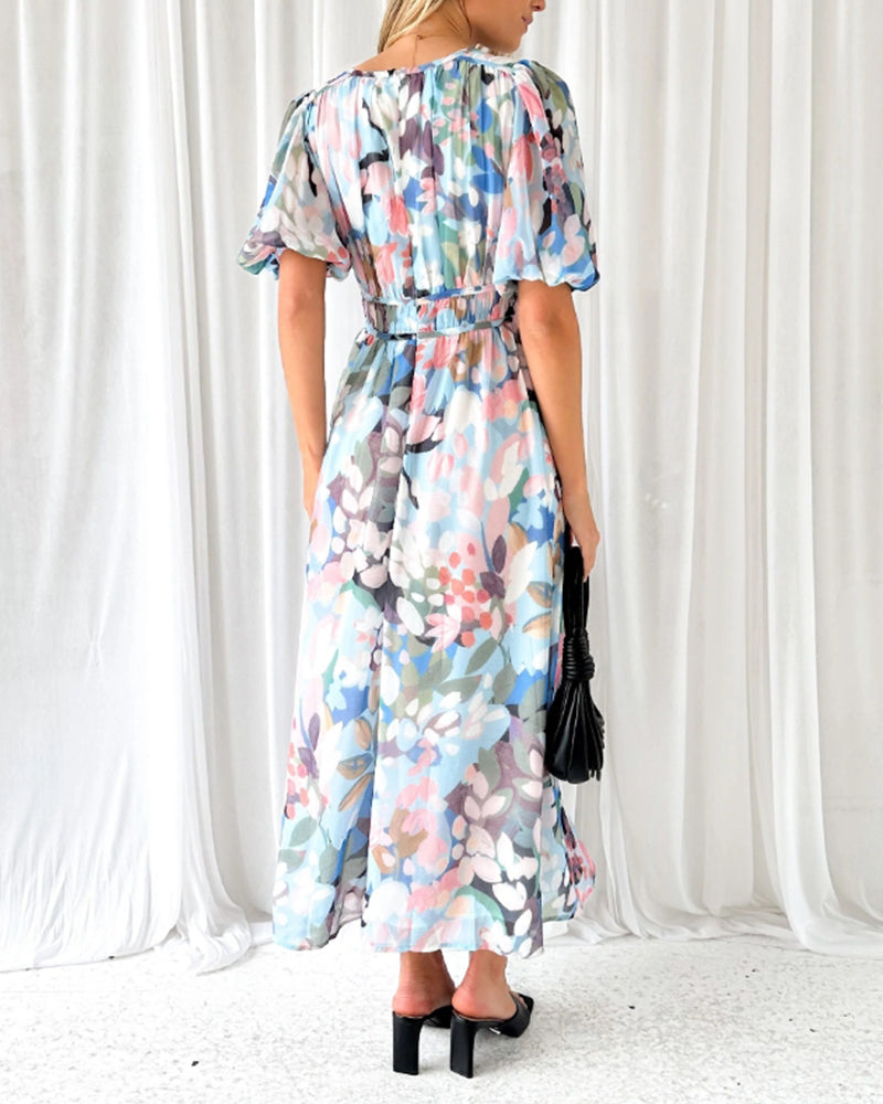 Anne - Elegant Floral Dress