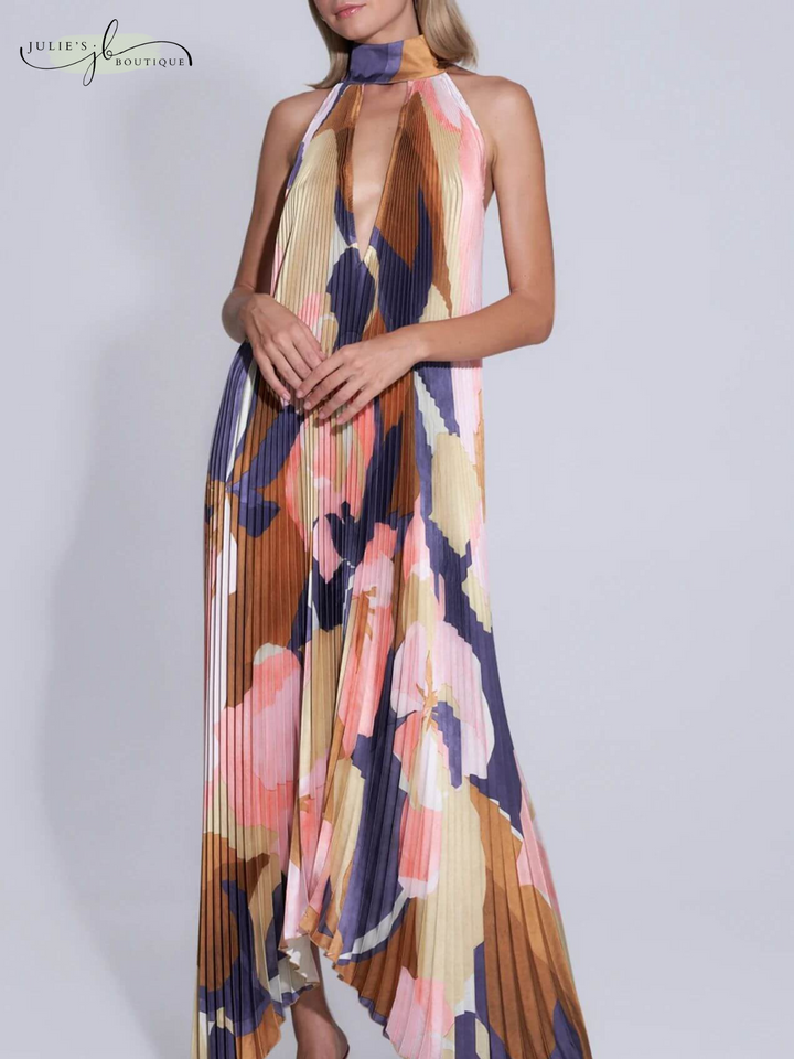 JANELLA™ | Maxi Dress with Halter Neck