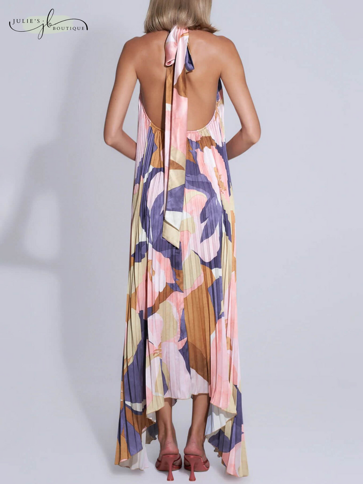 JANELLA™ | Maxi Dress with Halter Neck