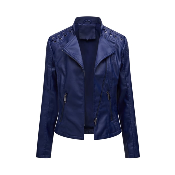 Cindy - Washed Lambskin Leather Jacket