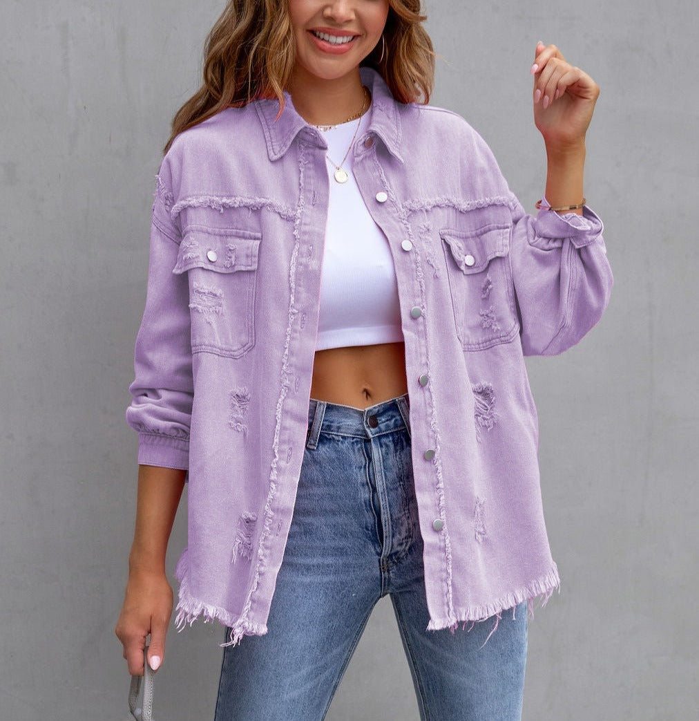 Moria | Ripped Denim Jacket