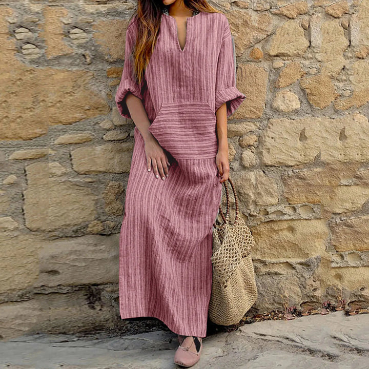 ELLA - STRIPED VINTAGE LONG DRESS