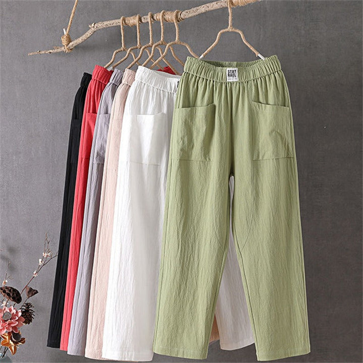 Bea | Comfortable Cotton Women's Pants 1+1 FREE