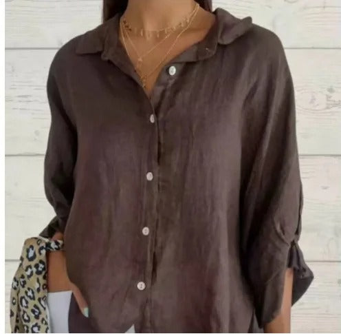 Elizabeth | Casual Cotton and Linen Shirt